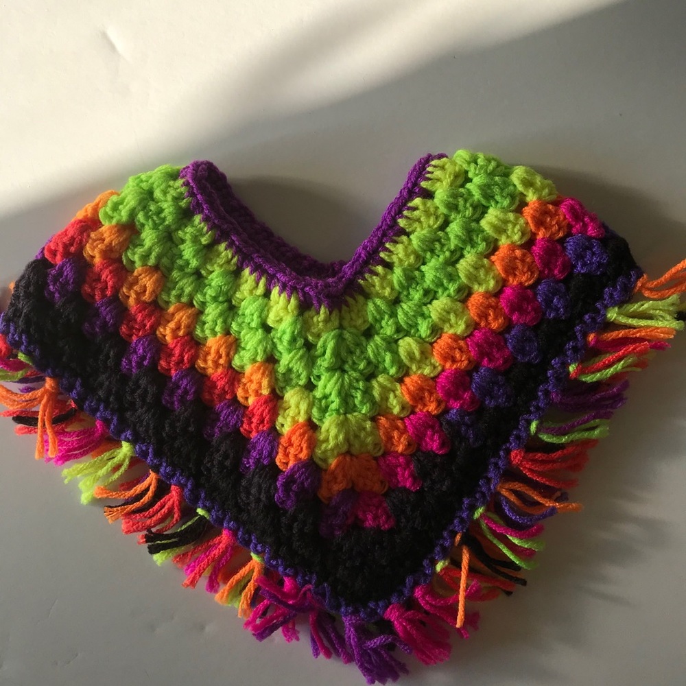 NEW HANDMADE BABY PONCHO